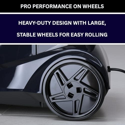 SALAV Heavy Duty Commercial Full-Size Garment Steamer with Foot Pedals and Extra Large 3L (101.5 oz) Water Tank, 1800 watts of Poweful Steam (Navy) 6