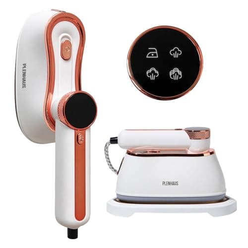 Professional Garment Steamer for Clothes 2 in 1, High Steam Volume 20g/min for Powerful Wrinkle Removal, Leak Proof, 120v, 1000w