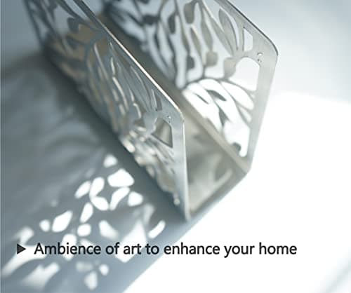 Stainless Steel Freestanding Modern Napkin Holder for Table, for Kitchen Countertops, Dining Table, Indoor & Outdoor 5