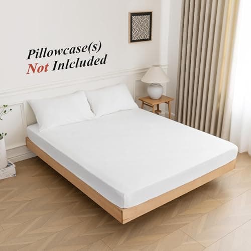 Queen Fitted Sheet Only - Premium 1800 Super Soft & Cozy Microfiber, Wrinkle, Fade, Shrinkage Resistant Deep Pocket Queen Size Fitted Bottom Sheet, White 6