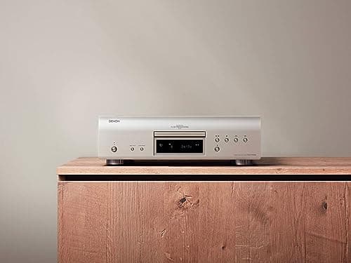 Denon DCD-1700NE SACD Player, CD Players for Home, Ultra-Precision 192 kHz/32 Bit D/A Converter, Vibration-Resistant Design, Supports DSD, FLAC, WAV Files, Pure Direct Mode, 2 Digital Outputs, Silver 5