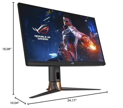 ASUS ROG Swift 27” 1440P Gaming Monitor (PG279QM) - WQHD, Fast IPS, 240Hz, 1ms, G-SYNC, NVIDIA Reflex Latency Analyzer, DisplayHDR400, Eye Care, HDMI, DisplayPort, USB, Height Adjustable,BLACK 14