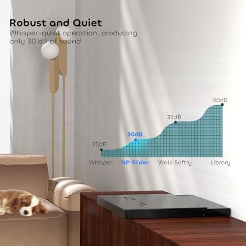 NothPJ NothingProjector Motorized Sliding Tray for Ultra Short Throw Projector, Intelligent Slider for UST Laser TV | Extend to 150" | Automatically Retractable Telescopic | Syncs Projector's Power 6