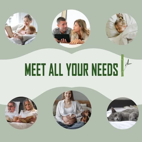 Queen Size Waterproof Mattress Protector, Premium Cooling Viscose from Bamboo Mattress Pad, Breathable, Noiseless, Cooling & Machine-Washable Bed Cover with 21" Deep Pocket 6