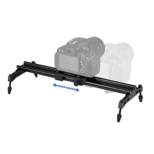 Andoer 40cm Camera Slider Track Stabilizer Rail compatible with Nikon Canon Sony, Max. Load 6kg/ 1.3lb 5
