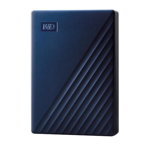 WD 4TB My Passport for Mac, Navy, Portable External Hard Drive with backup software and password protection, USB 3.1/USB 3.0 compatible - WDBA2F0040BBL-WESN