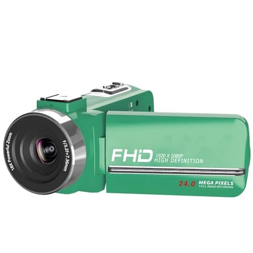 VETEK Video Camera VETEK-A01-4-5, 1080P 48MP Vlogging Camera for YouTube with Infrared Night Vision, 18X Digital Zoom 3.0“ LCD Screen Digital Camera, Video Recorder with 1 and Battery