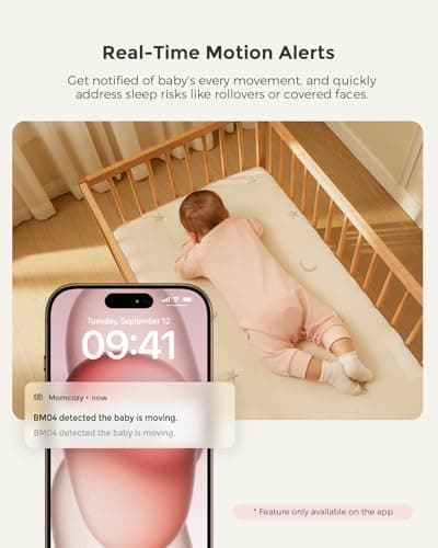 Momcozy Smart WiFi Baby Monitor with Camera and Audio & Momcozy White Noise Machine for Baby Sleeping with Night Light 7