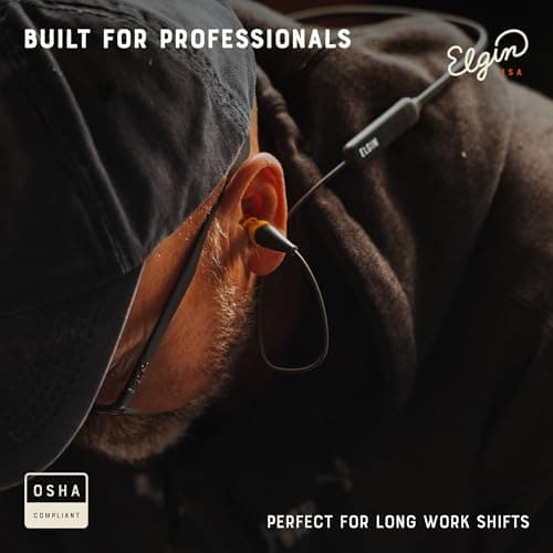 Elgin Discord Gen 2 Bluetooth Earplug Earbuds, OSHA Compliant Noise-Isolating Safety Wireless Headphones, All-Weather Earphones for Industrial Work, and High-Noise Environments 4