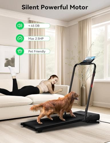 FelFast Walking Pad, 12% 5-Level Auto Incline Treadmill, 2-in-1 Under Desk Foldable w/Remote Control, 12 HIIT Mode, 265 Lbs, 7.6 MPH Max, Portable Treadmill for Office Home w/Tablet Stand 6