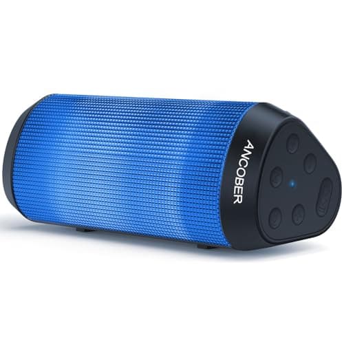 ANCOBER Bluetooth Speaker, Wireless Portable, HD Stereo Sound, Dual Surround Pairing, Electronic Gadgets, for Outdoor Camping Party