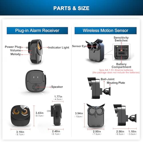 Driveway Alarm- 1/2 Mile Long Range Wireless Driveway Alarm Outdoor Weather Resistant Motion Sensor&Detector-DIY Security Alert-Monitor&Protect Outdoor/Indoor Property - 1 Receiver and 2 Sensors 6