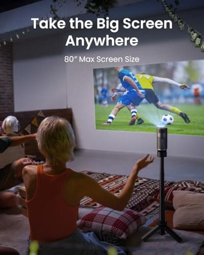 NEBULA Capsule Air Google TV Projector, Officially Licensed Netflix, 720p Smart Mini Projector with Wi-Fi and Bluetooth, 2 Hours of Playtime, Dolby Digital, Ultra Portable for Any Space 5