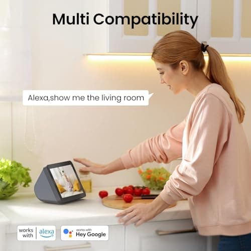 Cinnado Security Camera Indoor-2K 360° WiFi Cameras for Home Security，Pet/Dog/Baby Camera with Phone app, 2-Way Audio, Night Vision, 24/7 SD Card Storage, Works with Alexa & Google Home (2.4Ghz)-D1 9