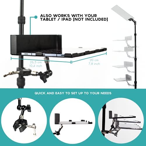 TELEPROMPTER PAD iPresent PRO Portable Presidential Teleprompter for iPad Tablet & Monitor with Remote Control, Hardcase & APP, Live Events Public Speaking & Conference, Speech Prompter Stage Autocue 5