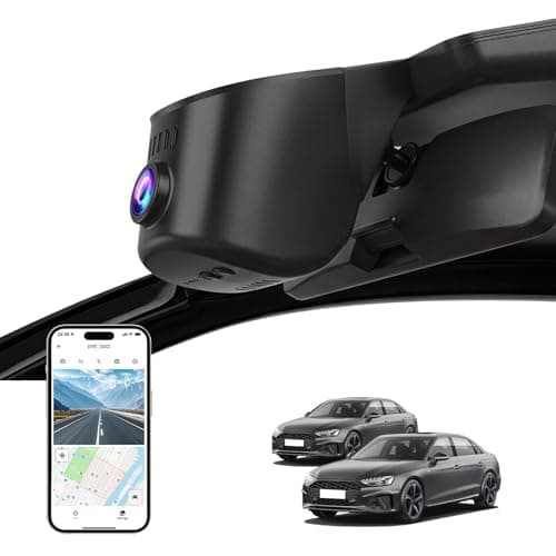 KBSYNT Front 4K Dash Cam for Audi 2019-2026 A4 A6 Allroad A3 A5 Q5 S4 S6 Q7 A8 Q8 S8 TT A7 S5 Q3 e-tron (Model A), Car Video Recorder,OEM-Style,Loop Recording,Easy Installation,WiFi & App,64G Card