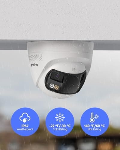 ANNKE FCD800 PoE Security Camera Outdoor with Dual Lens 180° Filed of View, 8MP IP Surveillance Camera Support Color Night Vision, Person/Vehicle Detection, Two-Way Talk, Built-in SD Card Slot 6