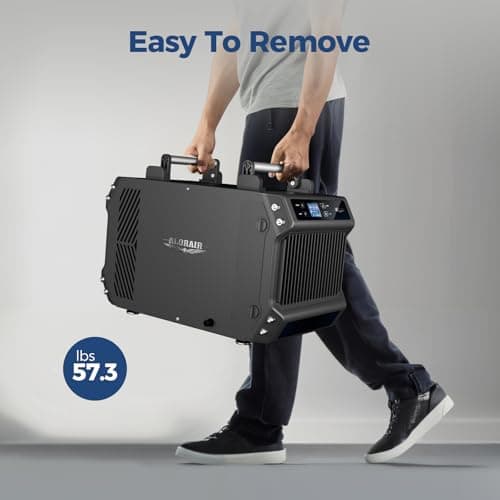 ALORAIR Crawlspace Dehumidifiers with Pump, 180 Pint Commercial Dehumidifier for Basements with Drain Hose, 2,300 Sq.Ft Auto Defrost Industry Crawl Spaces Dehumidifier 9