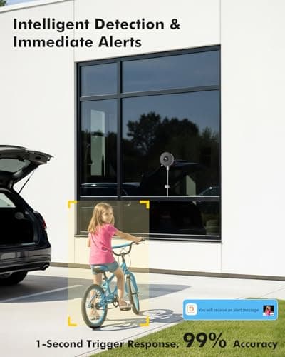 3MP 2K Window Security Camera, 5G & 2.4GHz WiFi Indoor Camera for Home Security with Starlight Color Night Vision, 24/7 Recording, Motion Detection, Easy & Quick Window Mount for Outdoor Monitoring 9