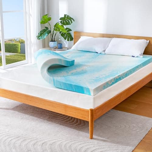 Marsail 3-inch Queen Memory Foam Mattress Topper, Gel Infused Cooling, Soft for Sleeper Sofa, RV, Camper, CertiPUR-US Certified 2