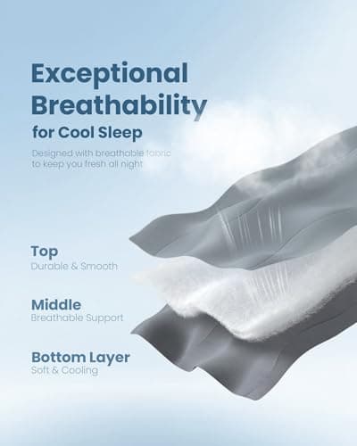 King Cooling Comforter - Arc-Chill Cooling Blanket for Hot Sleepers with Night Sweats, Cooler 0.4 Tech Cooling Comforter for Menopause, All Season Bedding, Oeko-TEX Cool Blanket 104"x90" Gray 6