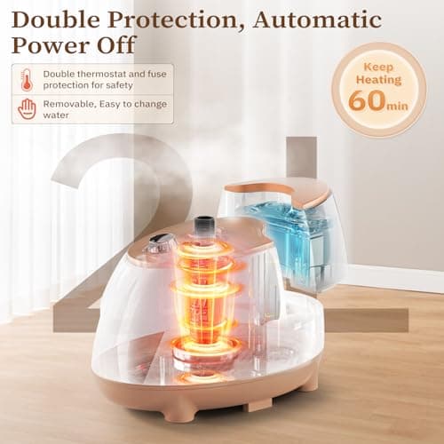 HAPAIS Steamer for Clothes,1800W Standing Garment Steamer 30s Heat-up with Adjustable Stable Double Rod,2-in-1 Flat & Hanging Ironing,Clothes Steamer with 10 Fabric Steam Modes 5