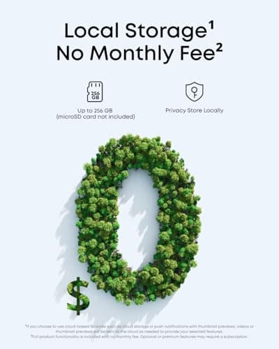 eufy Security eufyCam C35, Wireless Security Camera, Outdoor and Indoor, Magnetic Mount, Color Night Vision, Local Storage, No Monthly Fee, IP67, Supports Solar Panel, White 5