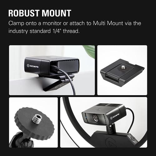 Elgato Facecam Pro, True 4K60 Ultra HD Webcam for Live Streaming, Gaming, Video Calls, Sony Sensor, Advanced Light Correction, DSLR Style Control, Wide Angle, works with OBS, Teams, Zoom, PC/Mac 9