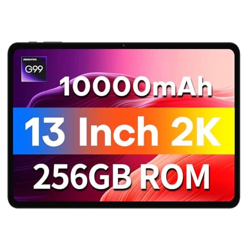 TECLAST T65Max 13 inch Android 15 Tablet, 20GB+256GB,1920x1200 IPS Display, 2.2Ghz Octa-Core Processor, 10000 Battery, 2.4/5G Wi-Fi+4G LTE, GPS, Ideal for Streaming and Learning