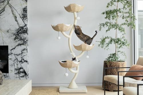 MAU 73" Tall Modern Cat Tree Scratching Tower for Large Cats, Scratching Post Condo, Cat Tower for Multiple Cats, Luxury Cat Gifts by Mau Lifestyle 7