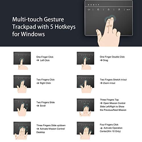 Seenda Touchpad Trackpad, External USB High Precision Trackpad with Multi-Touch Navigation Plug and Play for Windows 10 Windows 7 Desktop/Laptop/Notebook Computer 6