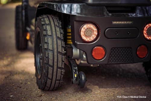 Pride Pursuit 2, Outdoor Mobility Scooter, 400 lbs. Weight Capacity, with 5-Year Extended Warr (Grey, 18″ × 18″ – 20″ Seat, 50 Ah Battery) 5