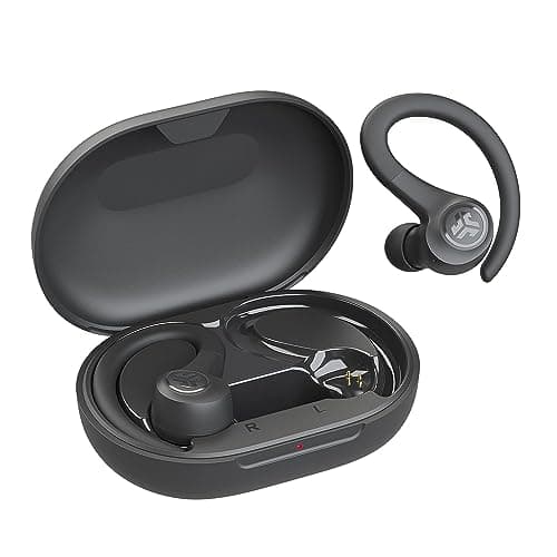 JLab Go Air Sport, Wireless Workout Earbuds Featuring C3 Clear Calling, Secure Earhook Sport Design, 32+ Hour Bluetooth Playtime, and 3 EQ Sound Settings (Graphite/Black)