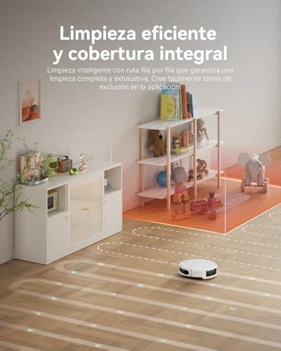 Kewbily Robot Vacuum and Mop Combo, LiDAR Navigation with Ultra Slim Design, Smart Mapping Robotic Vacuum Cleaner, 9000Pa Suction, Customizable Cleaning for Pet Hair, Carpets, and Hard Floors 9