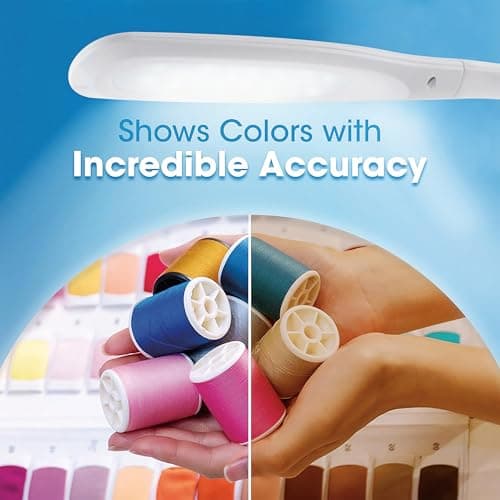 OttLite Creative Curves LED Desk Lamp with Adjustable Neck - Dimmable with 4 Brightness Settings & Energy Efficient Natural Daylight LEDs for Home Office, Computer Desk, & Dorms 6