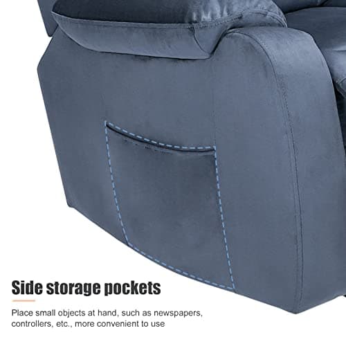 DAZONE Grey Small Power Lift Recliner Chair for Elderly - Quiet Motor Electric Recliner with Overstuffed Comfort with Space-Saving Design for Living Room, Bedroom 11