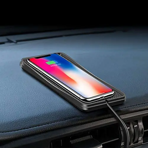POLMXS Wireless Charger Car Charging pad 15W Fast Wireless Phone Charger Cell Phone Flat Charging mat Compatible with iPhone 11/12/12/14/15 Galaxy S21/S22/S23/24 NOTE10(C3Y) 8