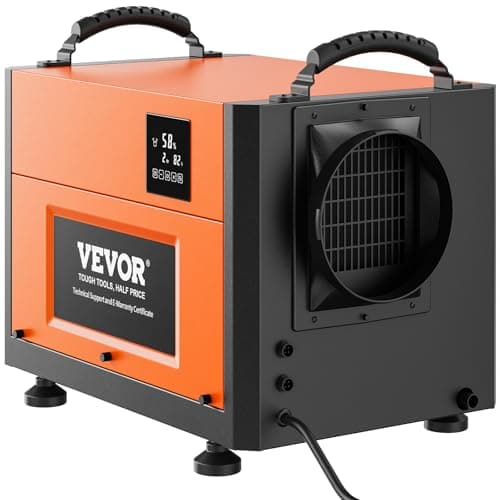 VEVOR 125 Pints Commercial Dehumidifier with Drain Hose for Crawl Spaces, Basements Warehouse & Job Sites, Large Capacity Dehumidifier for Water Damage Restoration, Auto Defrost, CSA Listed 9