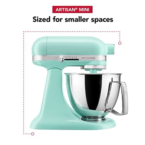 KitchenAid Artisan Mini 3.5 Quart Tilt-Head Stand Mixer - KSM3316X - Ice 8