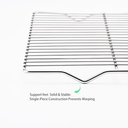 Mlintech Cooling rack,2-Pack Heavy-Duty Stainless Steel wire rack for cooking (16.5"x11.5") - Oven Baking Wire Rack for Sheet Pans, Bread, Dishwasher Safe & Non-Toxic Metal Grates 6