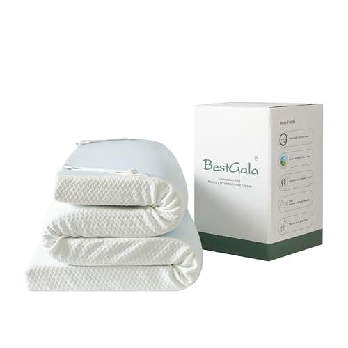 3 Inch Gel Infused Memory Foam Mattress Topper Twin XL Size, High Density Cooling Ventilated Design Memory Foam Bed Toppers-Ultra Plush Mattress Toppers