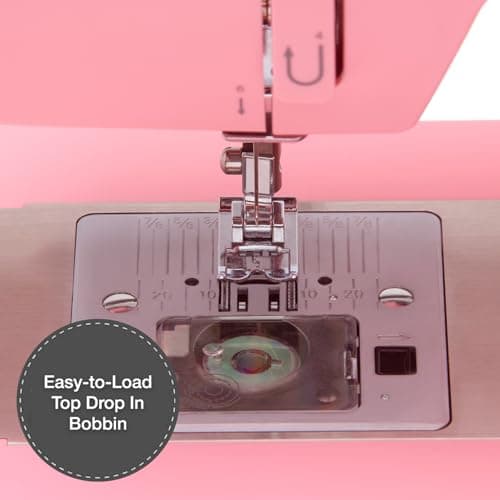 SINGER® Heavy Duty 4411 (Pink) High Speed Sewing Machine + Accessories | 11 Built-In Stitches Deliver 69 Stitch Applications | 60% More Power, 1100 Stitches/Min | Metal Frame, 4-Step Buttonhole 5