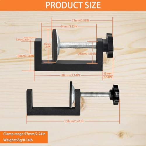 C-Clamps Cabinet Installation Clamps Heavy Duty C Clamps Mini C Clamp for Woodworking/Welding/Building 6