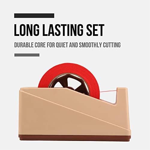Lichamp Desktop Tape Dispenser Holder with Large 3 inch Core for Masking Tape, Heat Transfer Tape Sublimation, Painters Tape, Freezer Tape and Kitchen Tape 7