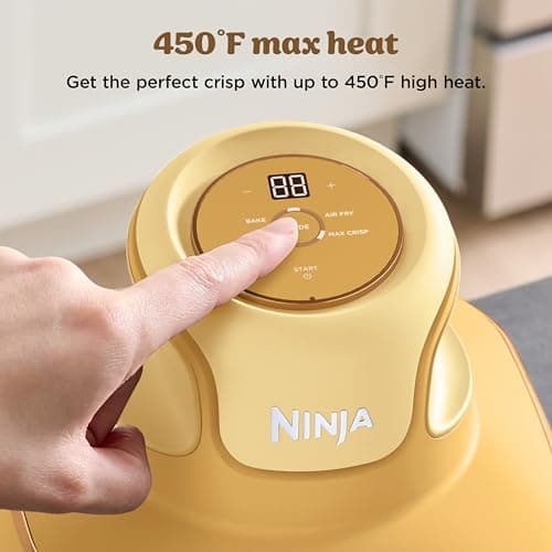 Ninja Crispi 4-in-1 Glass Air Fryer | 450°F | Non-Toxic | 4QT & 6-Cup Glass Containers w/Lids | Microwave, Freezer, Dishwasher Safe | Max Crisp, Air Fry, Bake, Recrisp | Ginger Snap | FN101GD 13