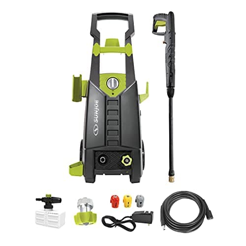 Sun Joe SPX2688-MAX Electric High Pressure Washer for Cleaning Your RV, Car, Patio, Fencing, Decking and More w/ Foam Cannon, Green