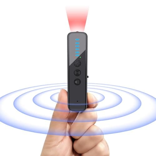 abyliee Upgraded Hidden Camera Detector - AI-Powered Anti-Spy Device, GPS Tracker & Bug Detector, Portable RF Signal Scanner for Hotels, Travel, Home & Office (Black) 8