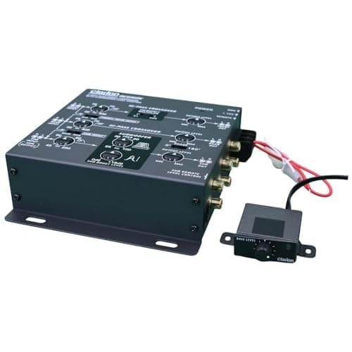 Clarion MCD360V 3-Way 6 Channel RCA Inputs Electronic Crossover with Remote Subwoofer Level Control Adjustable Level Output for Front Rear Subwoofer 6