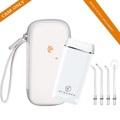 Aproca Case Compatible with SYNHOPE Water Flosser Oral Irrigator Water Teeth Cleaner Pick, Portable Storage Bag for Accessories -Grey (Case Only) 5