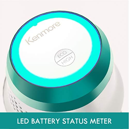 Kenmore DS4020 Cordless Stick Vacuum Lightweight Cleaner 2-Speed Power Suction LED Headlight 2-in-1 Handheld for Hardwood Floor, Carpet & Dog Hair, Green 4